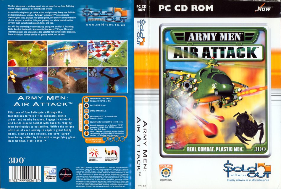 Army Men: Air Attack front cover