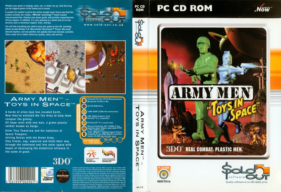 Army Men - Toys In Space front cover