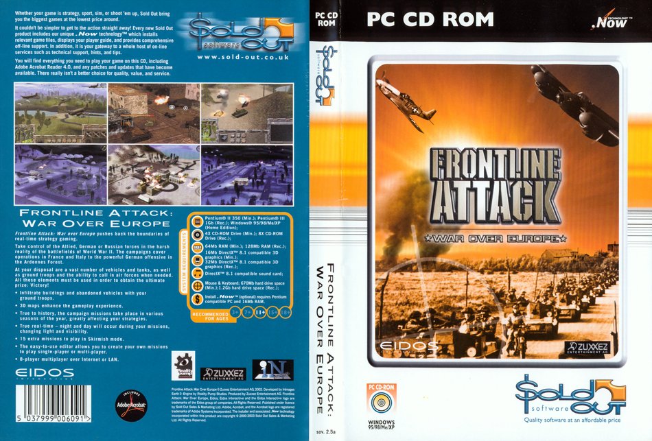 Frontline Attack: War Over Europe front cover