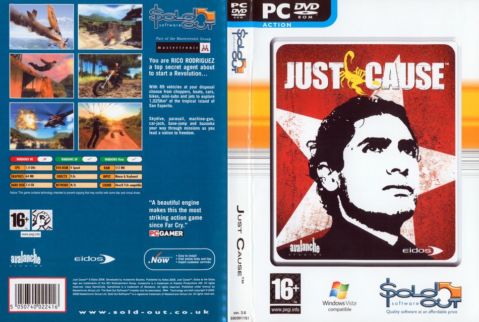 Just Cause front cover