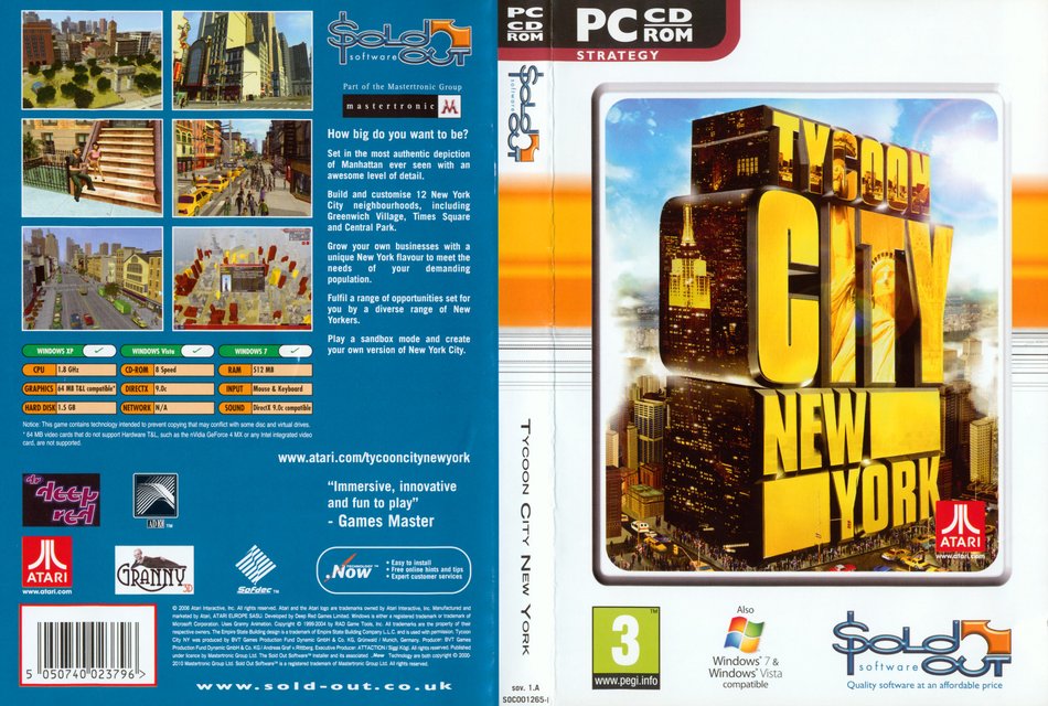 Tycoon City New York front cover