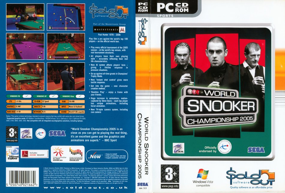 World Championship Snooker 2005 front cover